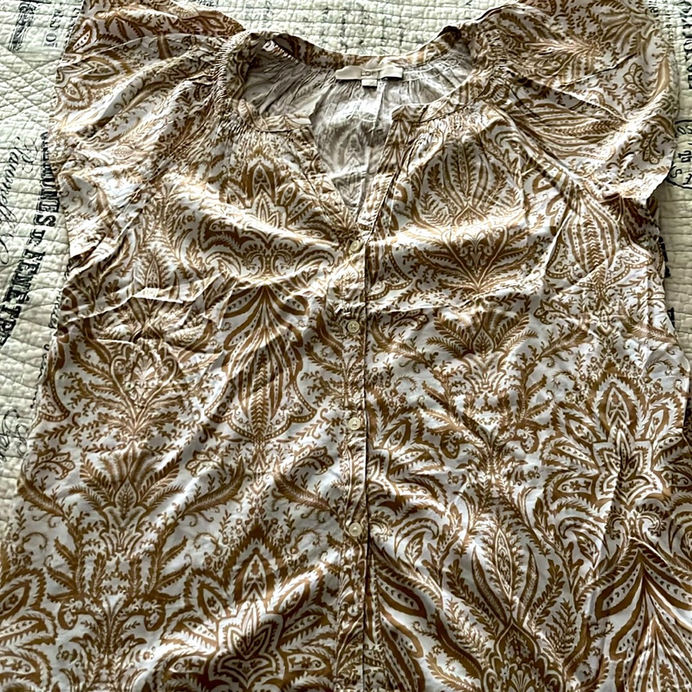 Loft flutter sleeve top